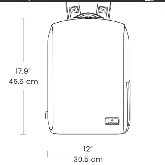 Nordace Men/ Woman Siena Pro 17" Backpack in Green - Picture 16 of 16